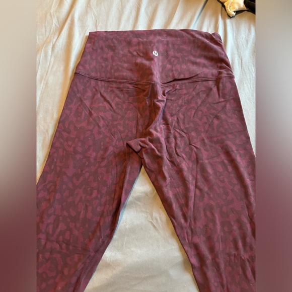 4 pairs Lululemon align and running tights.  size 8 very good used condition. - Picture 4 of 6